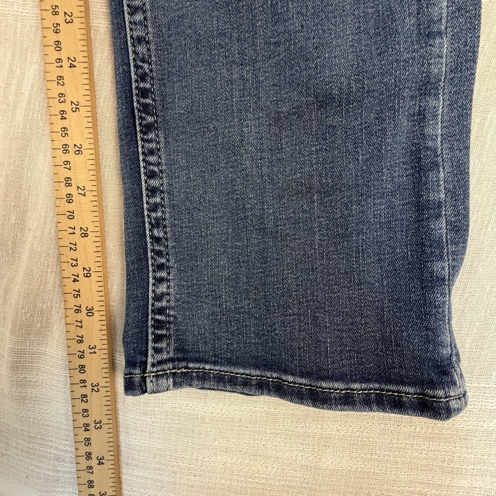BKE Jake Straight Leg Men's Jeans Sz 34x32 Blue Med Wash Stretch Denim Buckle - Picture 7 of 10